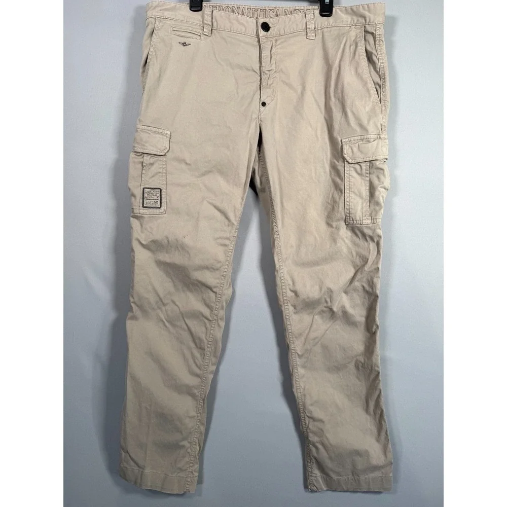 VTG Aeronautica Militare Men's Trousers PA1136 CT1955‎ Beige 56 IT 41/31 US